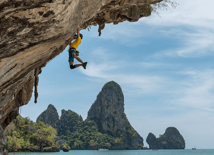 rock climbing