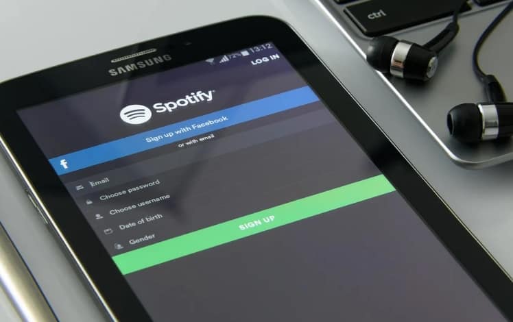 listening on spotify